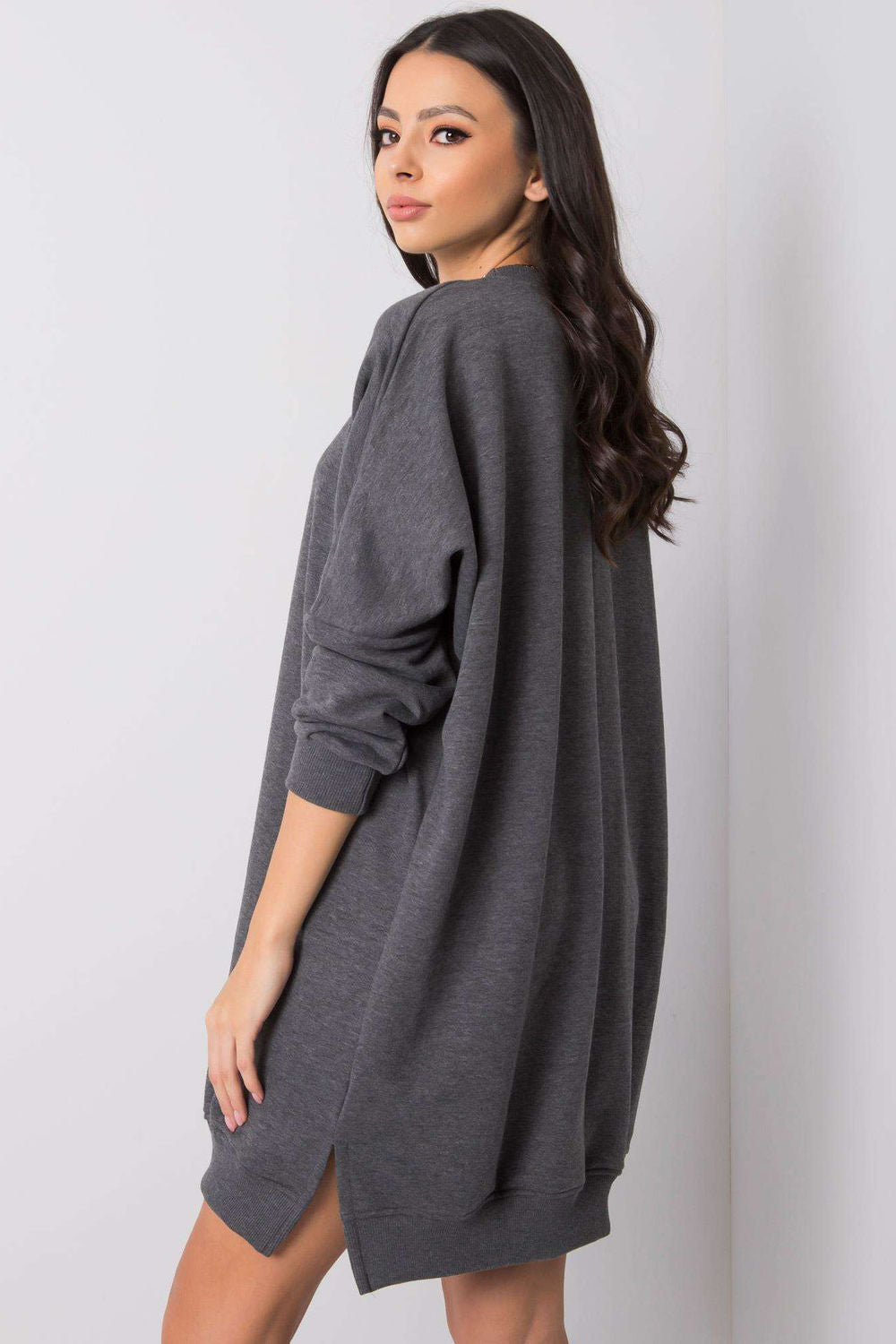 Relevance Dark Grey Long Sleeve Dress - view 3