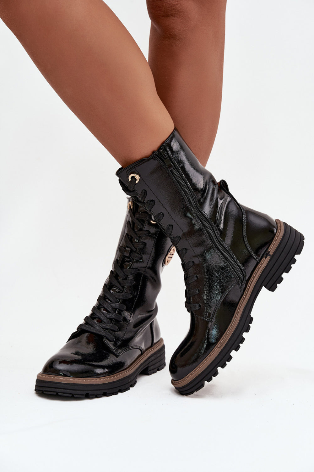 Step In Style Dorialine Black Patent Ankle Boots - view 3