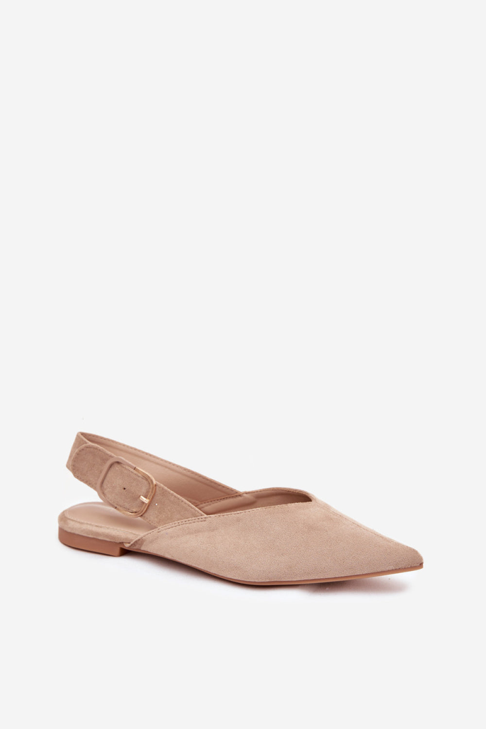 Step In Style Tanelia Beige Faux Suede Flat Ballet Flats - view 2