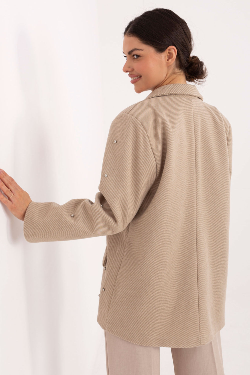 Italy Moda Beige Jacket - view 3