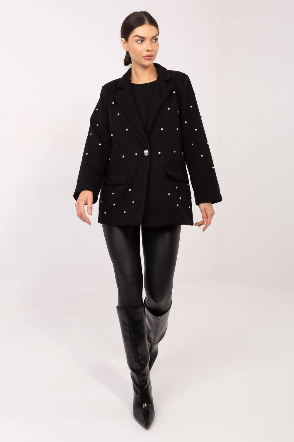 Italy Moda Black Jacket - view 2