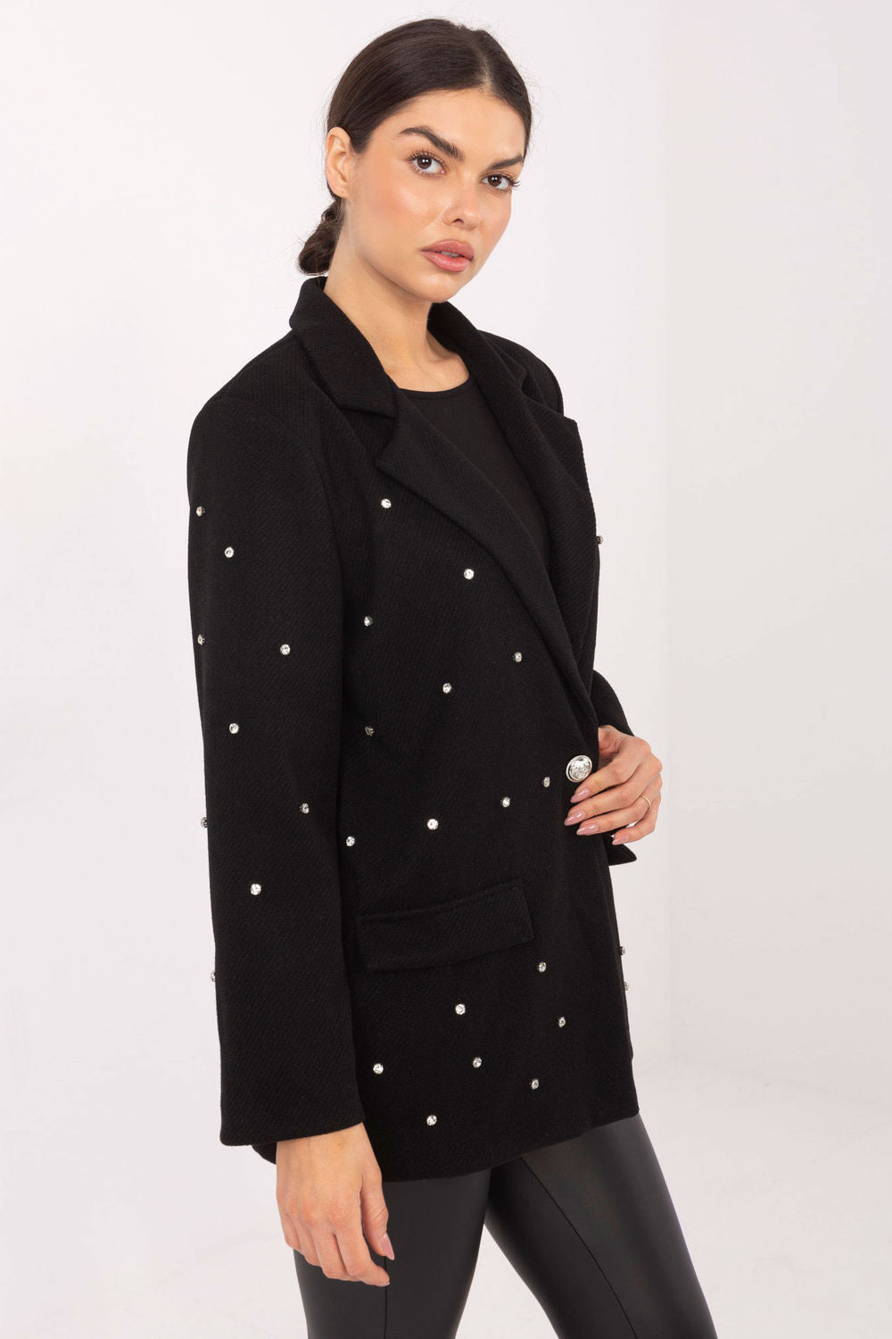 Italy Moda Black Jacket - view 3