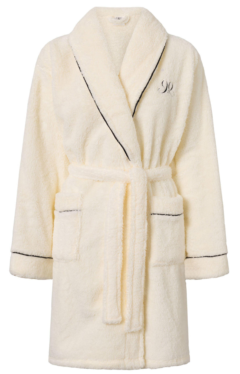 Momenti Per Me Tiffany Black Satin Dressing Gown - view 4