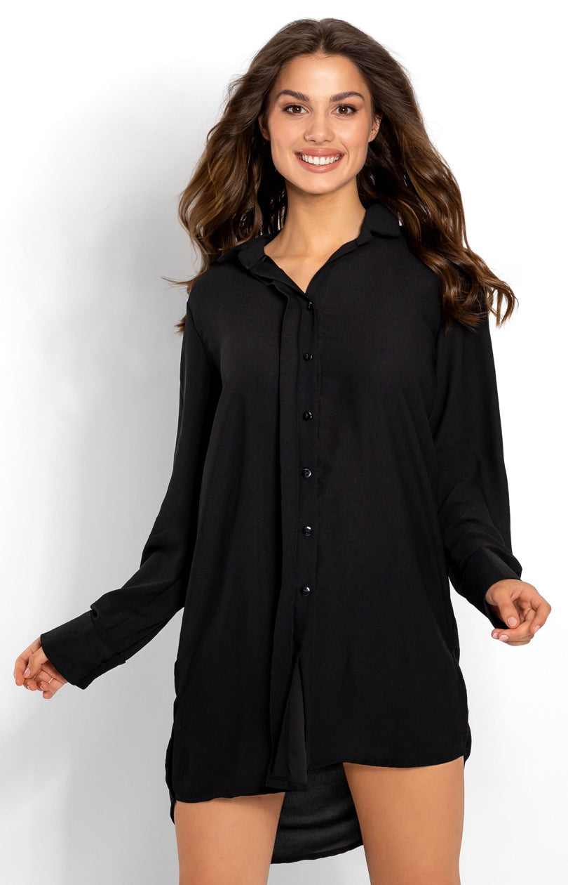 Momenti Per Me Bella Black Long Sleeve Nightdress - view 3