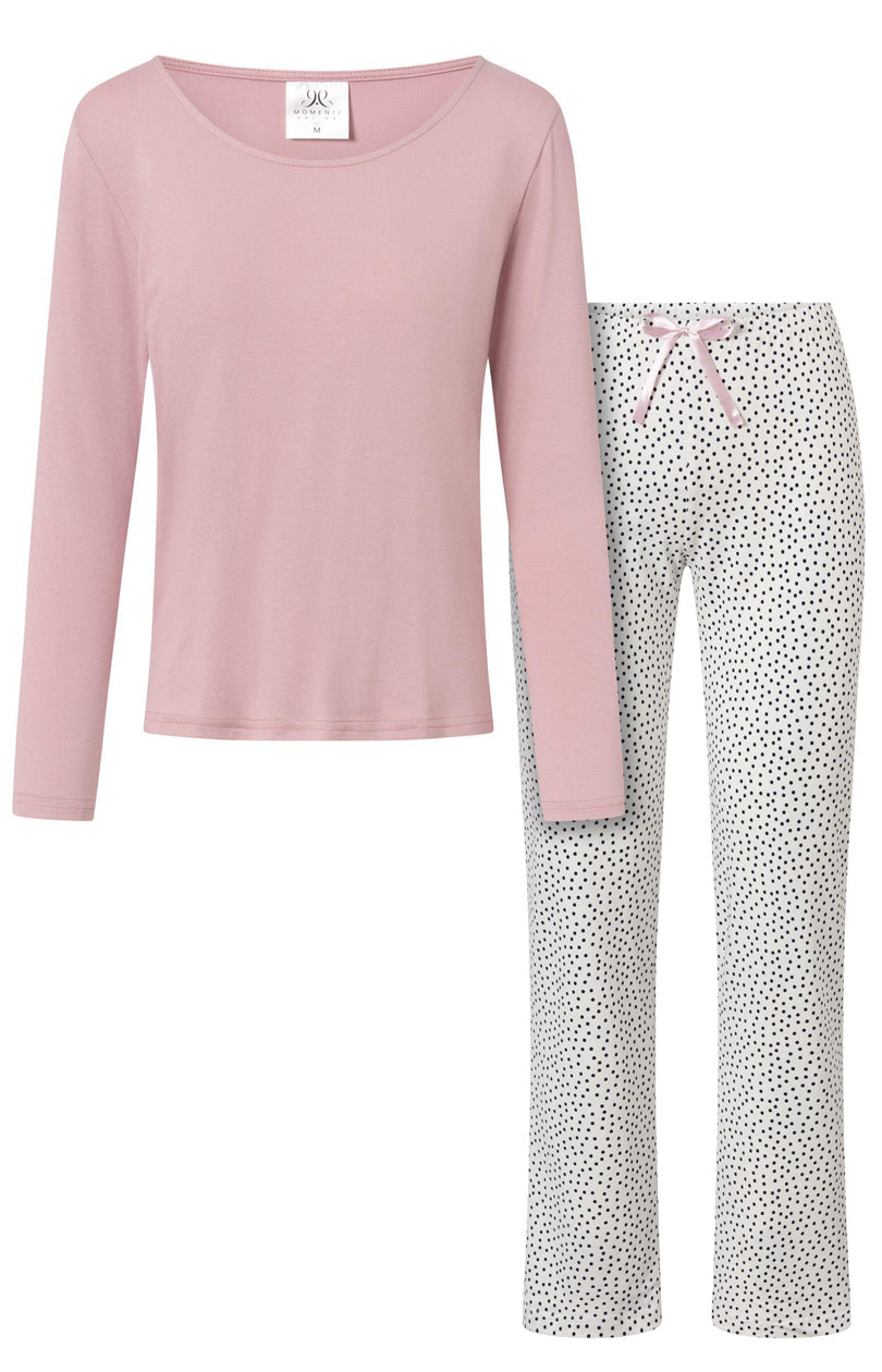 Momenti Per Me Infinity Pink Cotton Long Sleeve Pyjamas - view 3