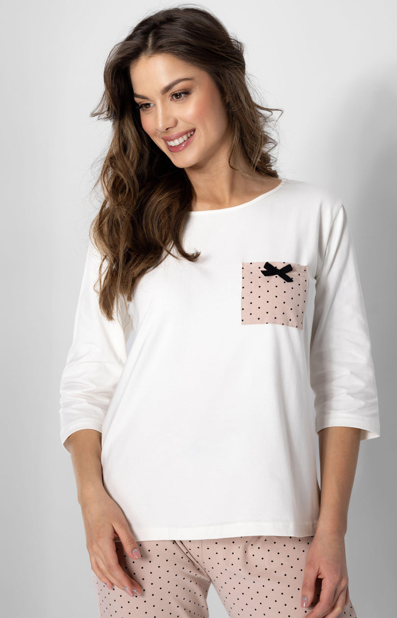 Momenti Per Me Eliza Powder Pink Cotton Pyjamas - view 3