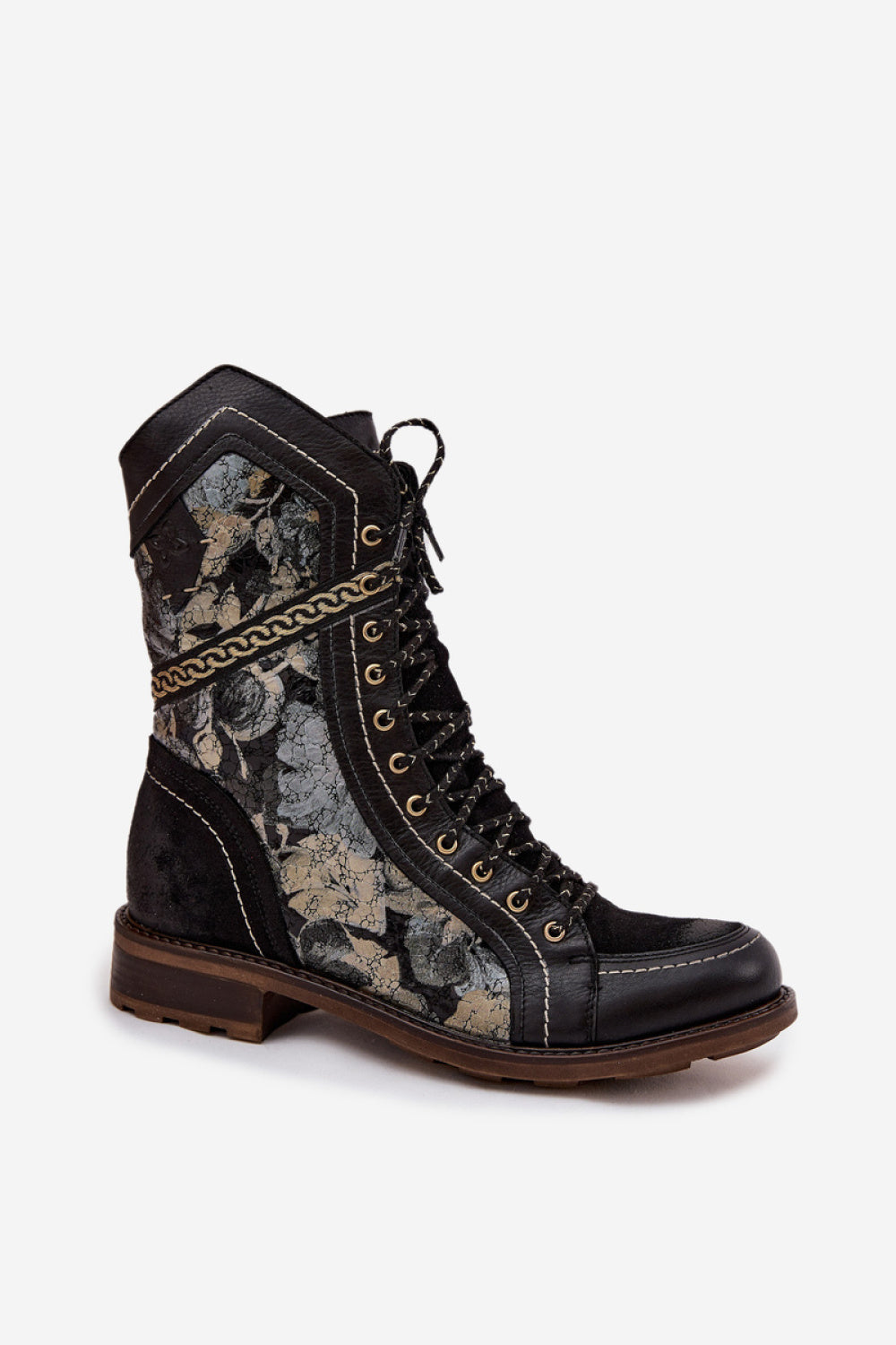 Step In Style Maciejka Gold Leather Boots with Zip - view 2