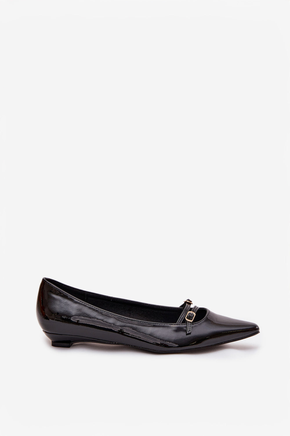 Step In Style Zarelia Black Faux Leather Ballet Flats - view 2