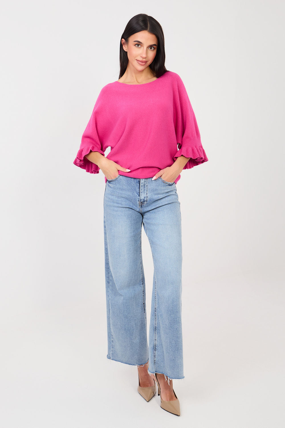 Italy Moda Fuchsia Jumper - view 2