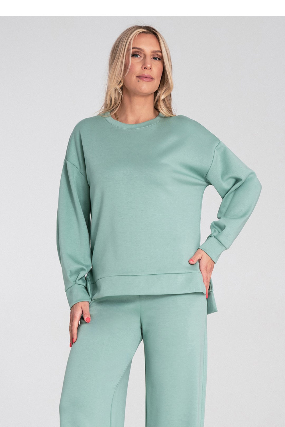 Figl Mint Long Sleeve Sweatshirt