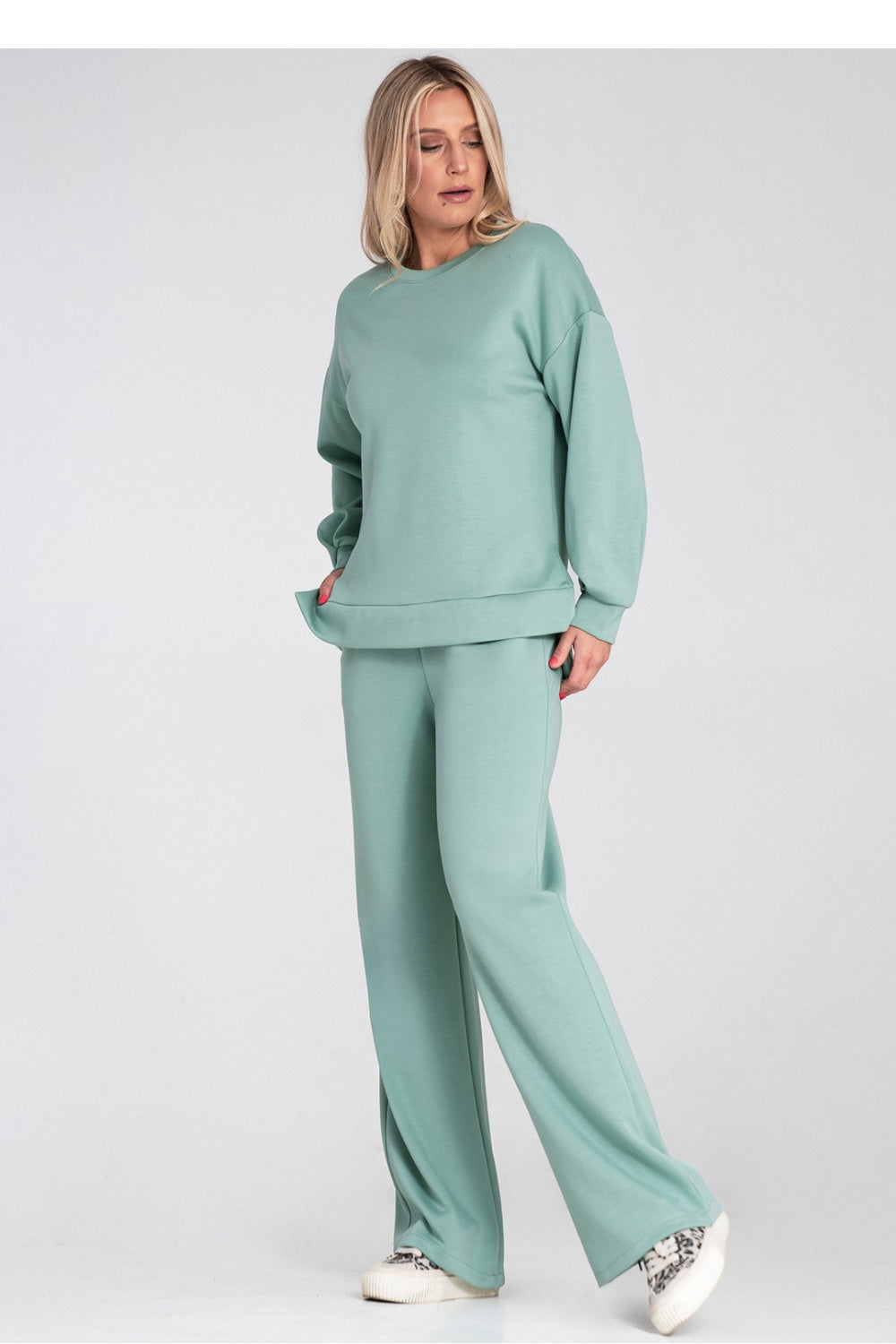 Figl Mint Long Sleeve Sweatshirt - view 2