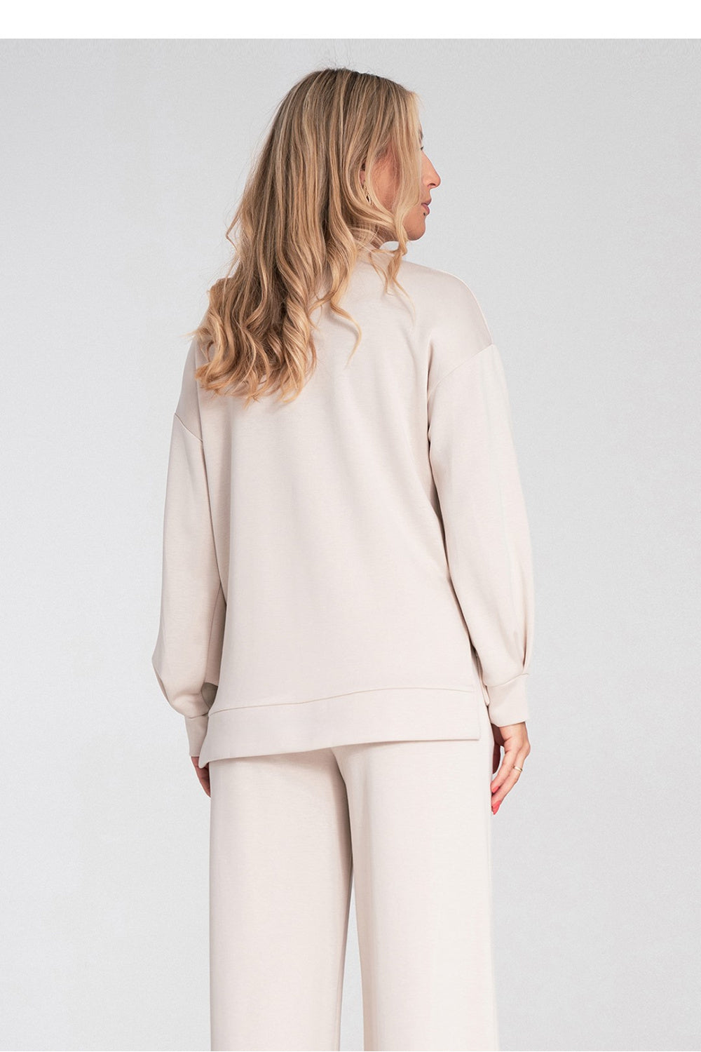 Figl Beige Long Sleeve Sweatshirt - view 3