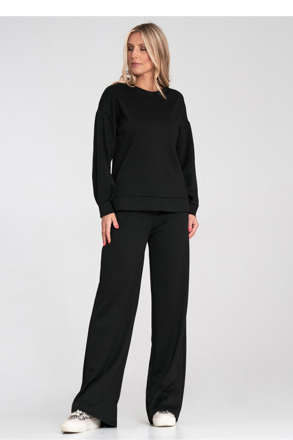 Figl Black Long Sleeve Sweatshirt - view 2