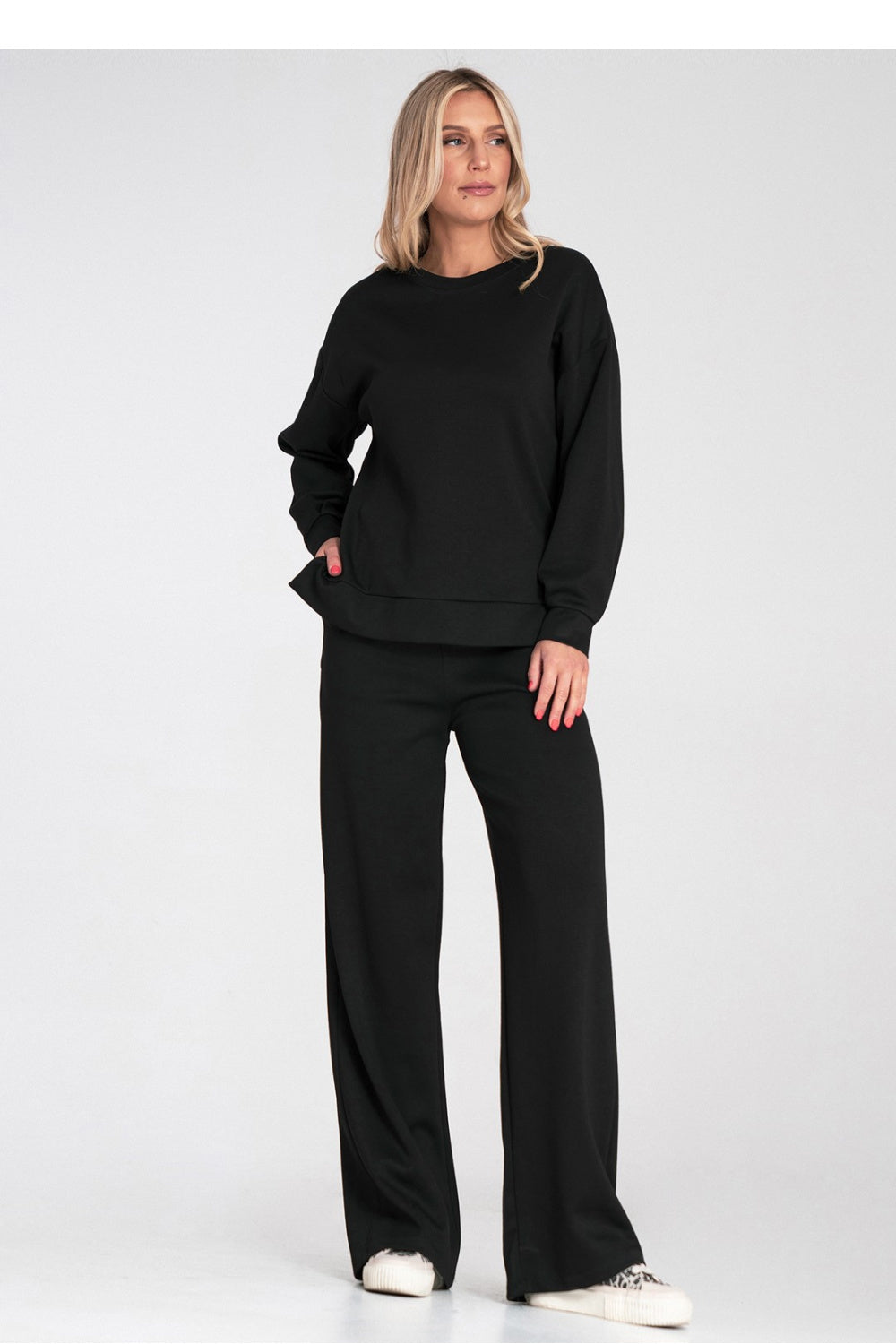 Figl Black Long Sleeve Sweatshirt - view 4