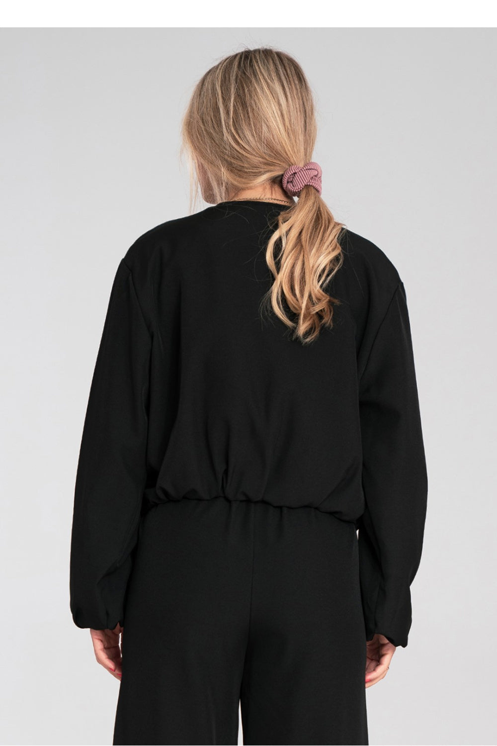 Figl Black Zip Up Long Sleeve Jacket - view 3