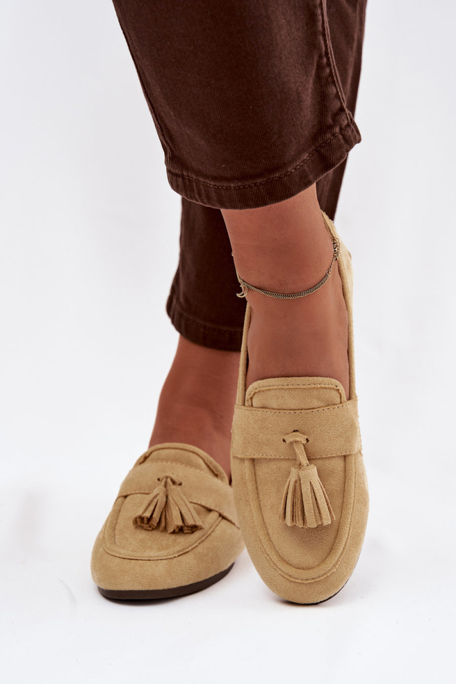 Step In Style Marilisse Yellow Faux Suede Flat Moccasins