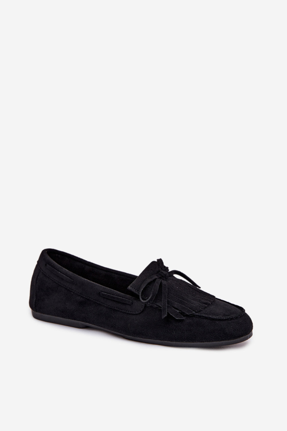 Step In Style Janelisse Black Faux Suede Flat Moccasins - view 2