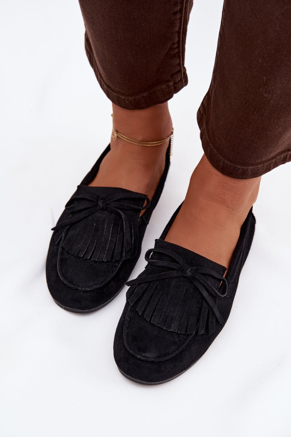 Step In Style Janelisse Black Faux Suede Flat Moccasins - view 3