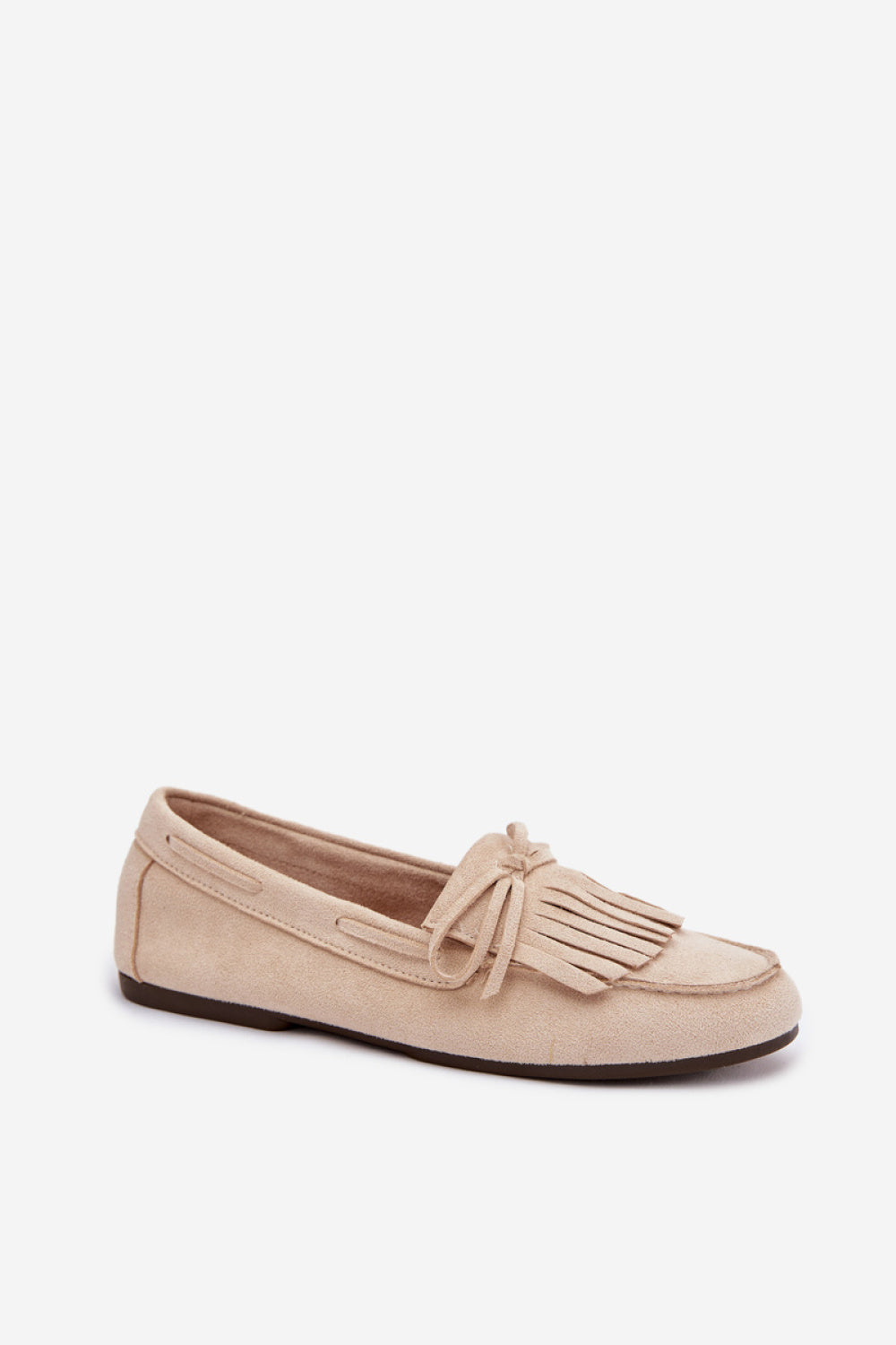 Step In Style Janelisse Light Beige Faux Suede Flat Moccasins - view 2