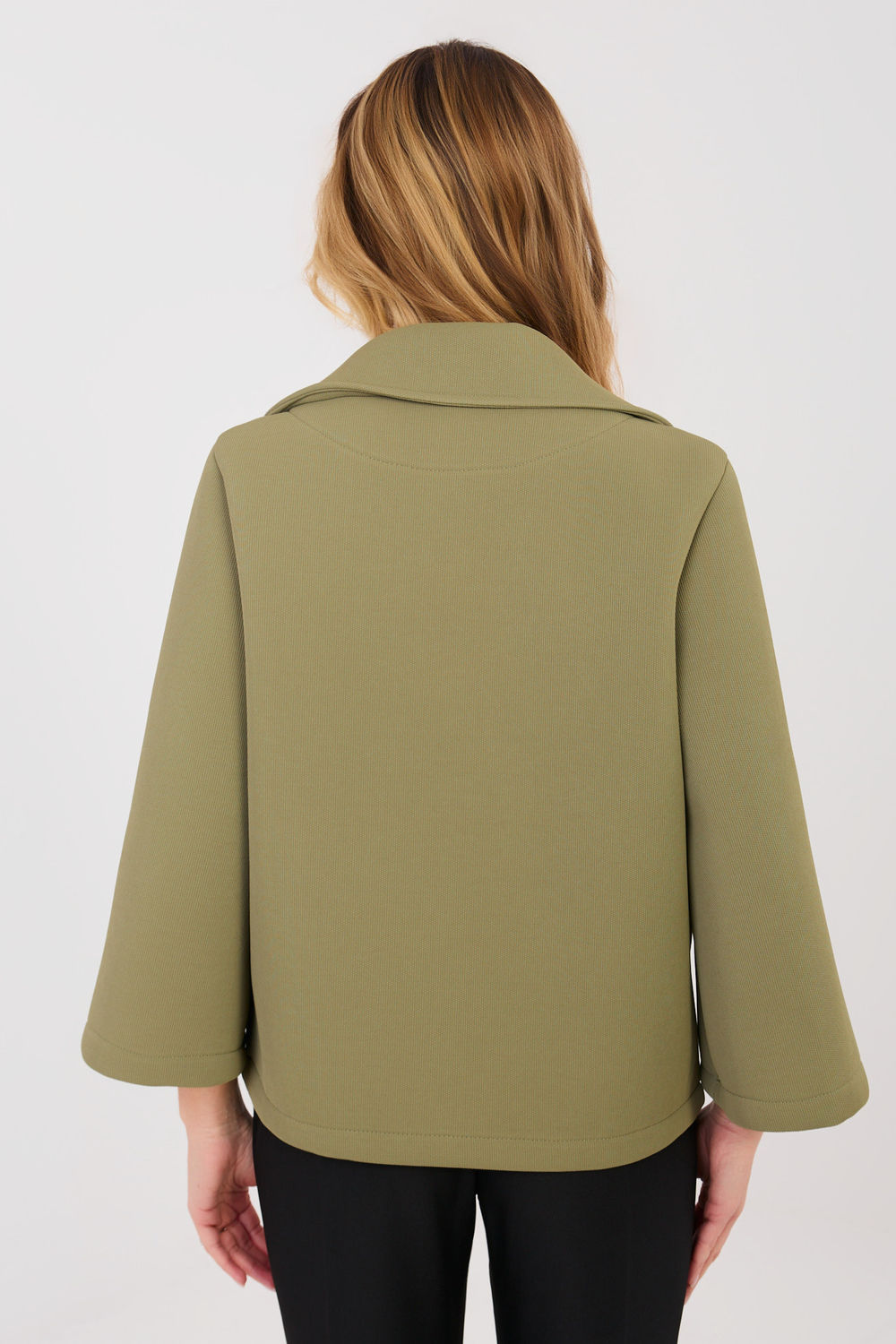 Italy Moda Khaki Coat - view 3