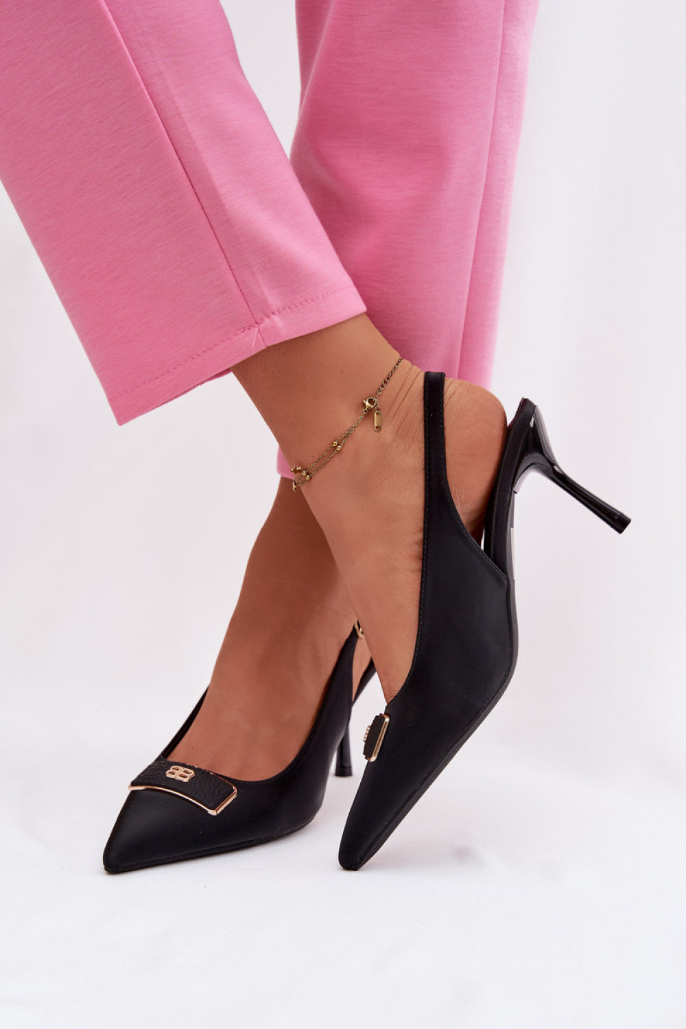 Step In Style Lurella Black Stiletto High Heels - view 3