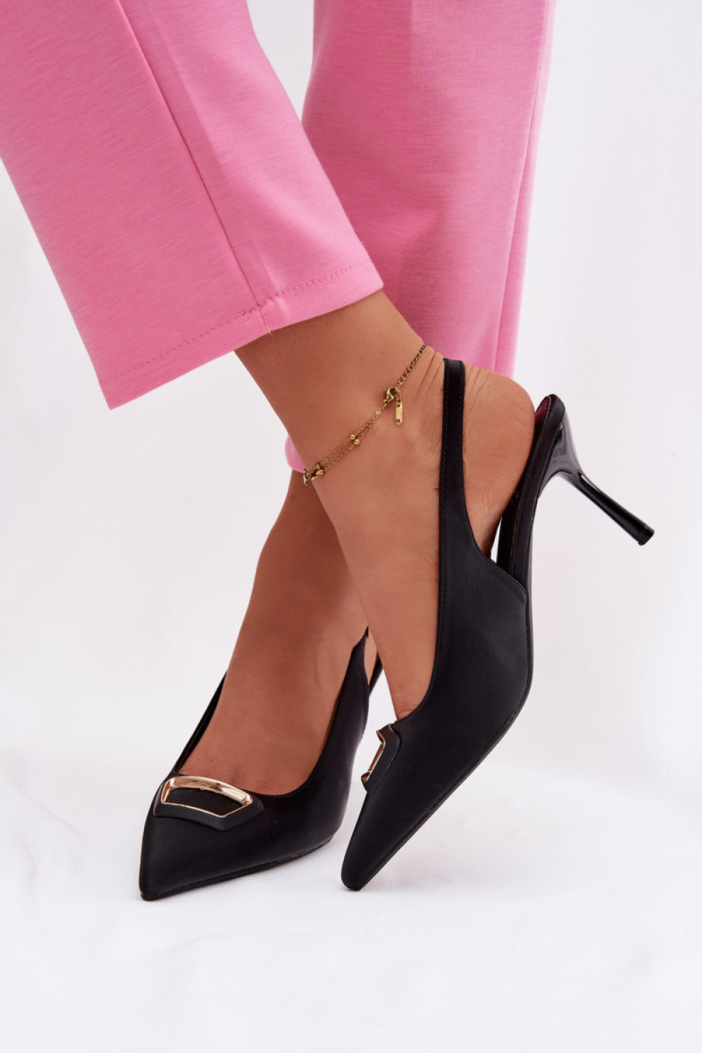 Step In Style Palerine Black Stiletto High Heels - view 3