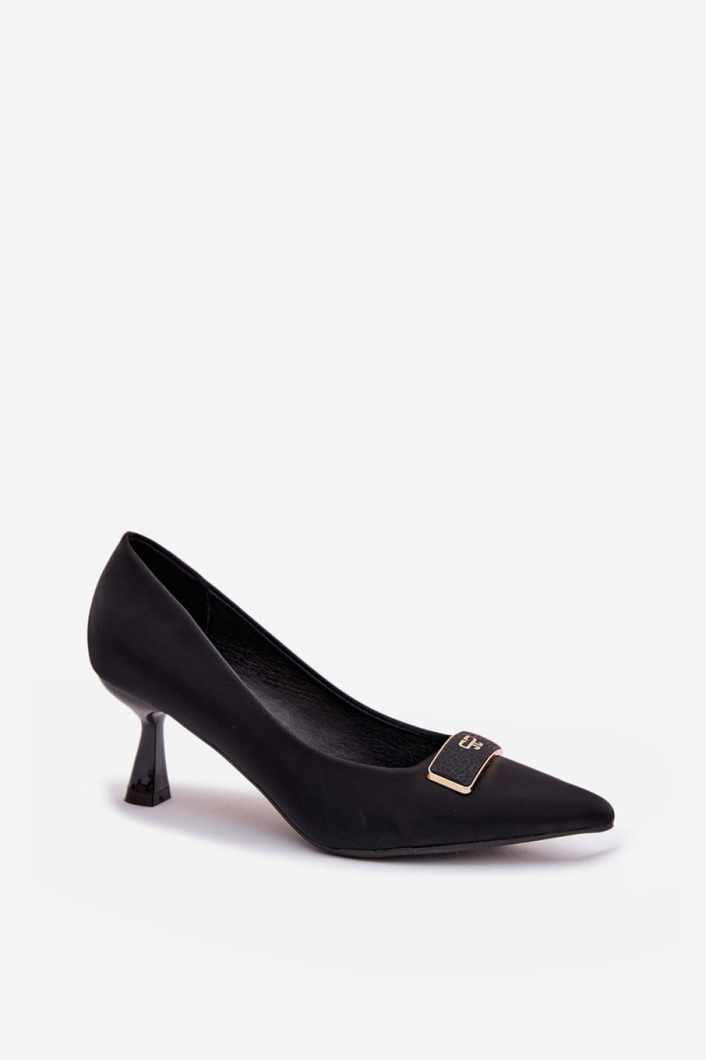 Step In Style Fessira Black High Heel Court Shoes - view 2