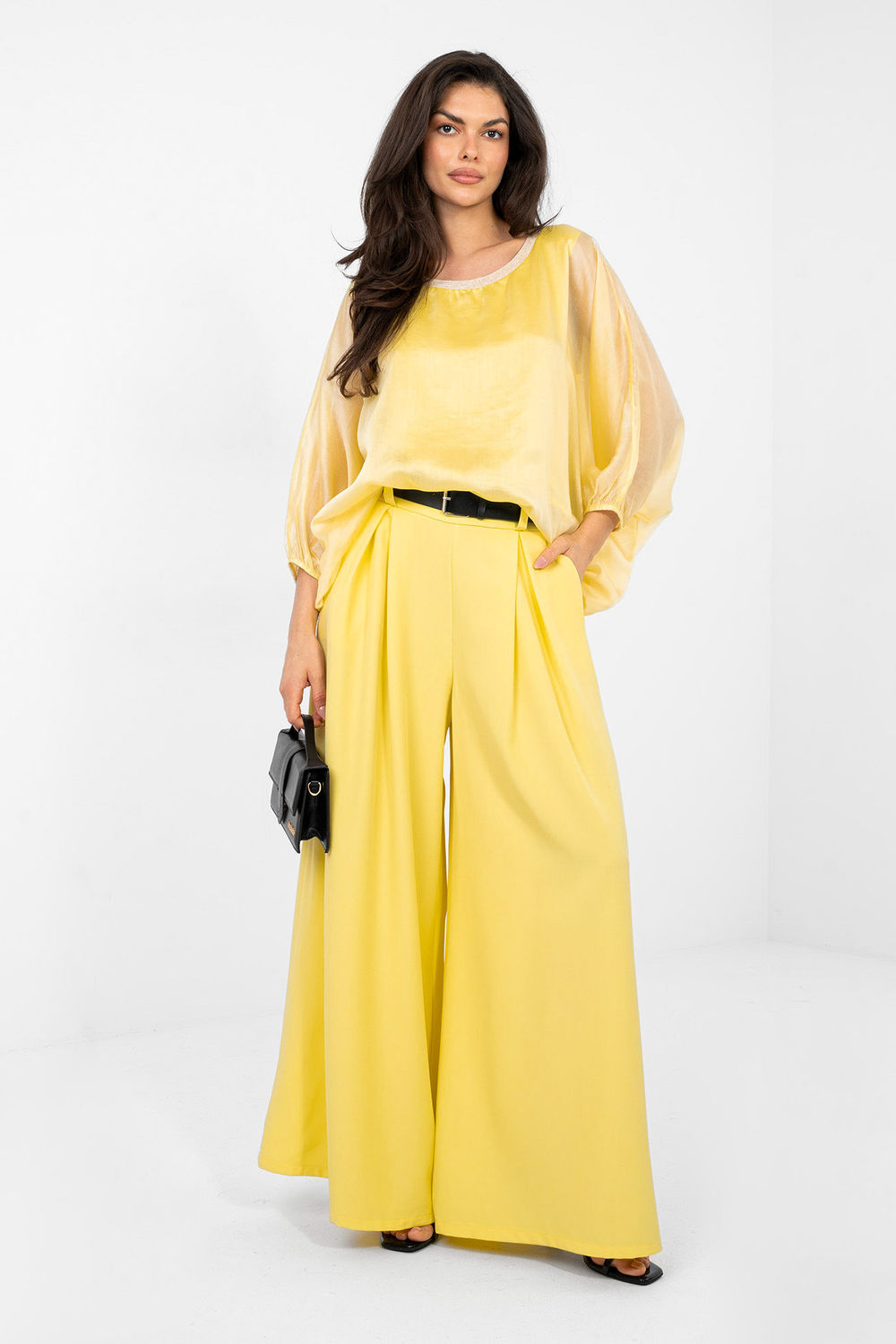 Italy Moda Yellow Blouse