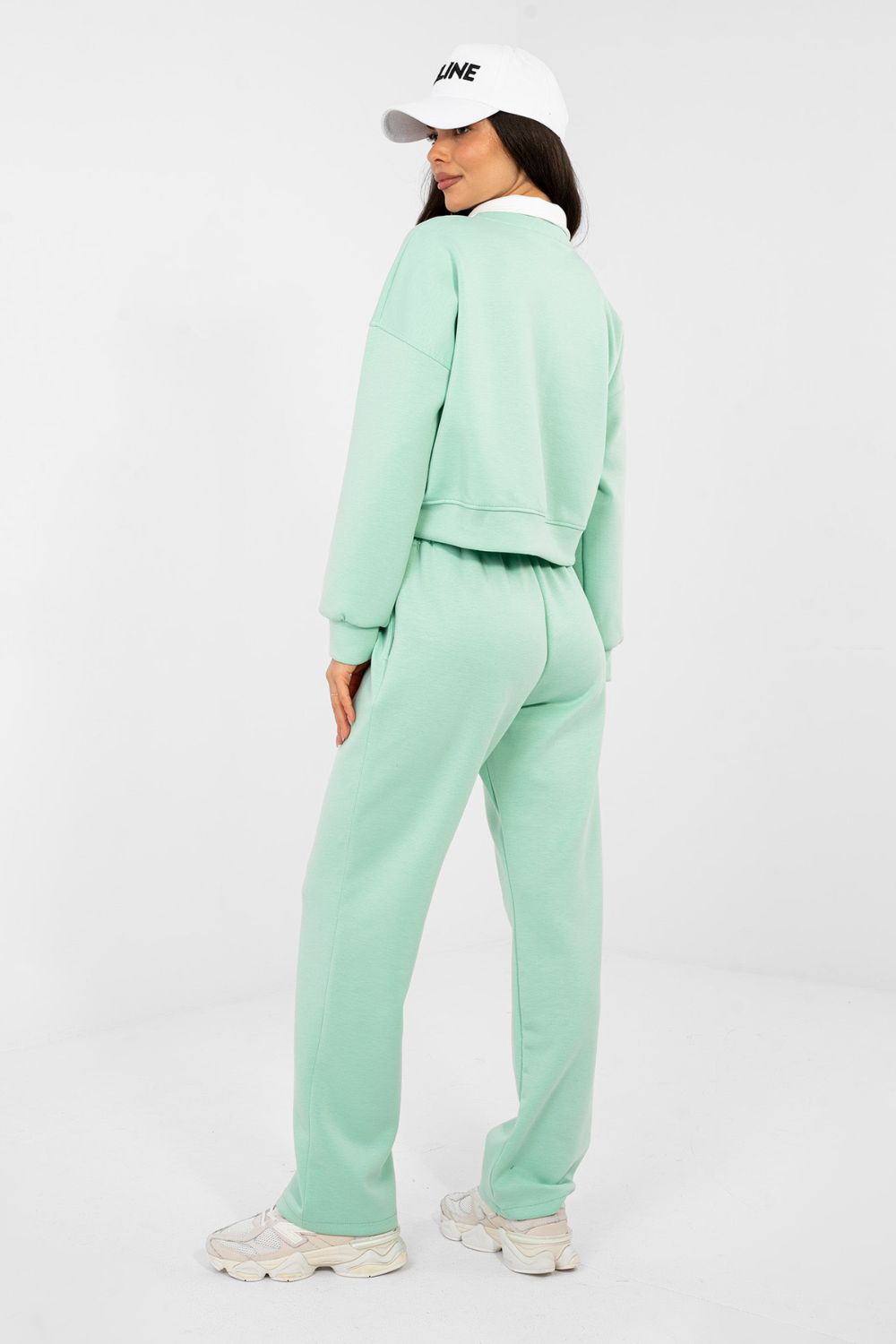 Italy Moda Light Green High Waisted Long Sleeve Co-Ord Set - view 3