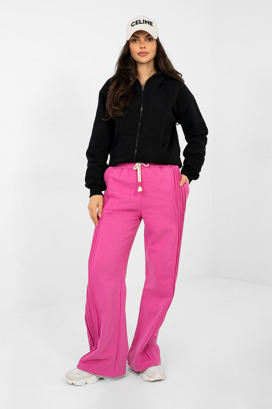 Factory Price Dark Pink Bodycon High Waisted Joggers