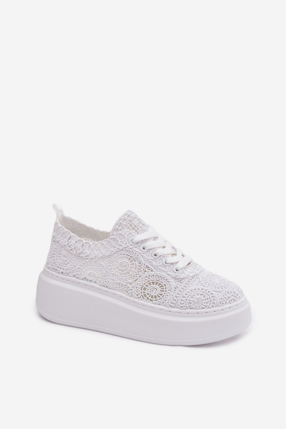 Step In Style Evalora White Platform Trainers - view 2