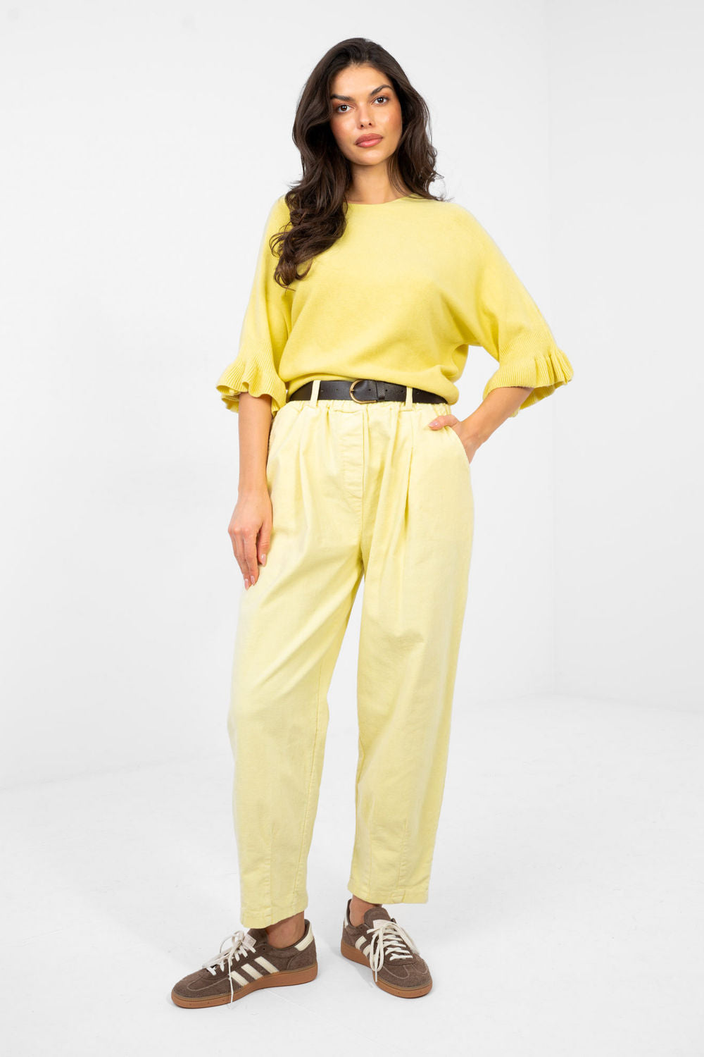 Italy Moda Light Yellow Jumper