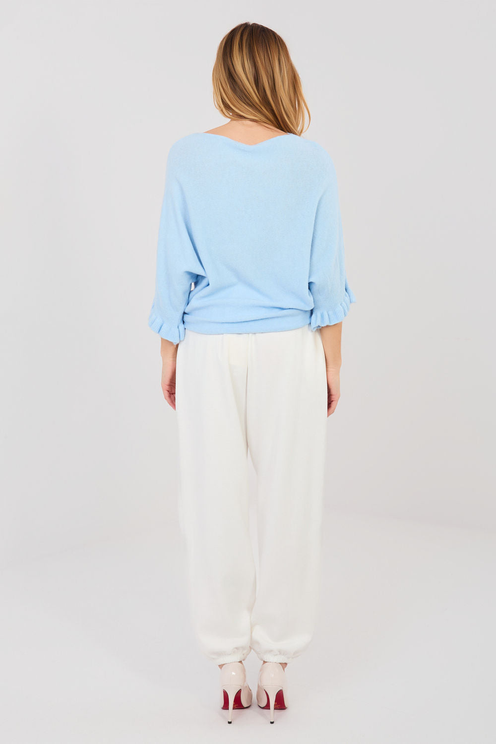 Italy Moda Ecru Joggers - view 3