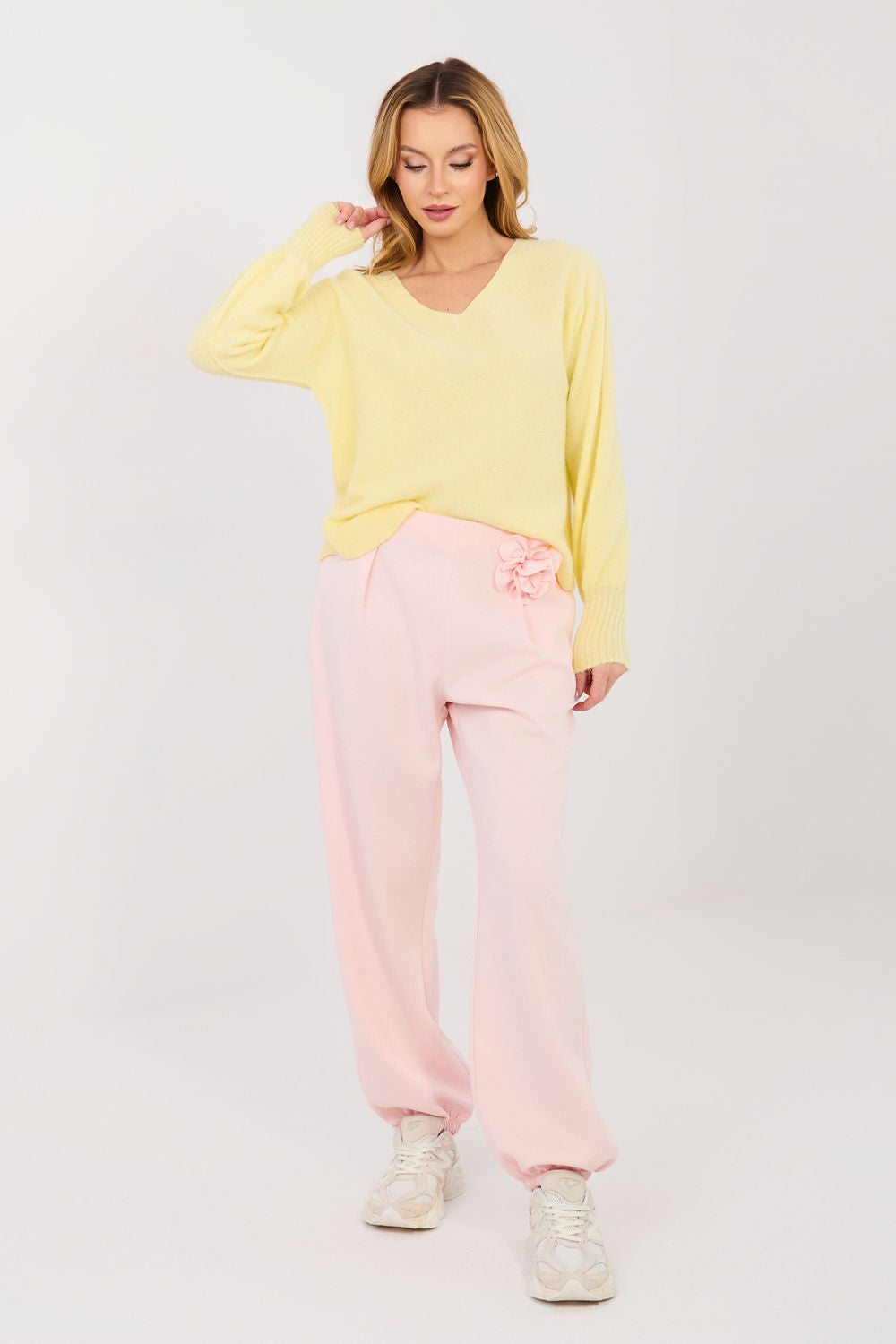 Italy Moda Light Pink Joggers