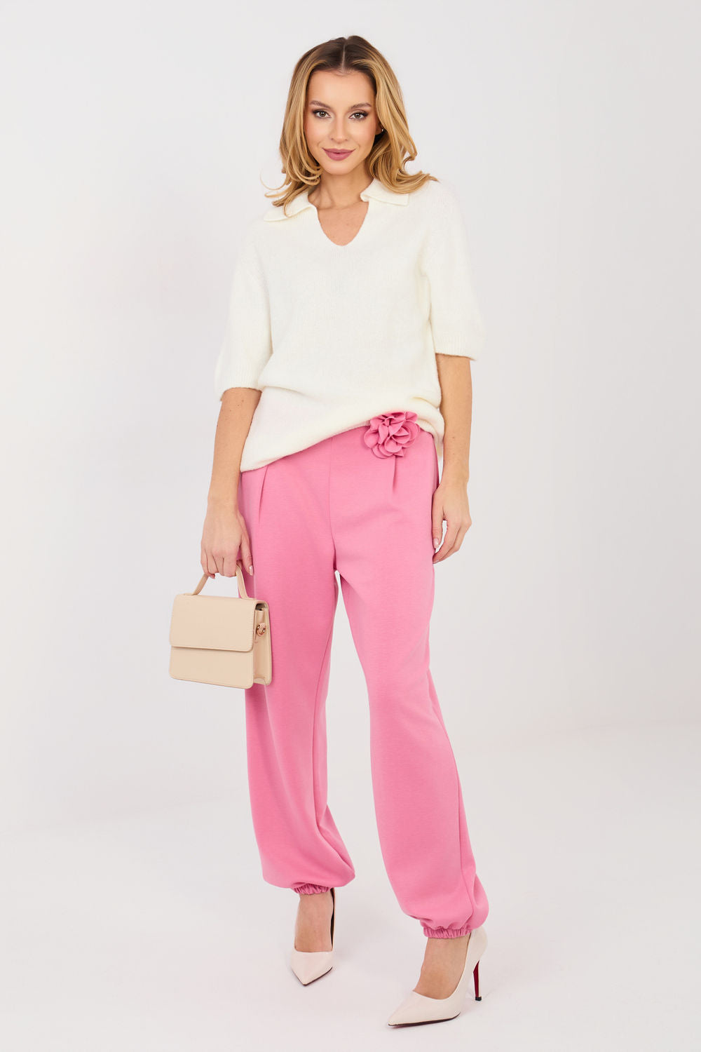 Italy Moda Pink Joggers - view 2