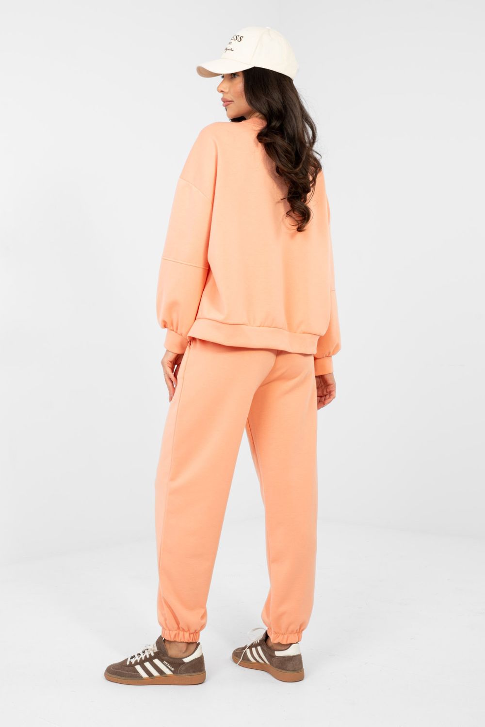 Italy Moda Light Orange High Waisted Long Sleeve Co-Ord Set - view 4