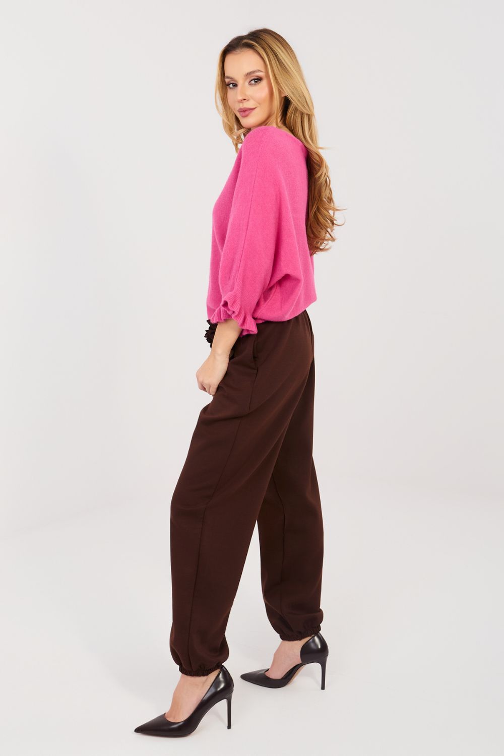 Italy Moda Dark Brown Joggers - view 3