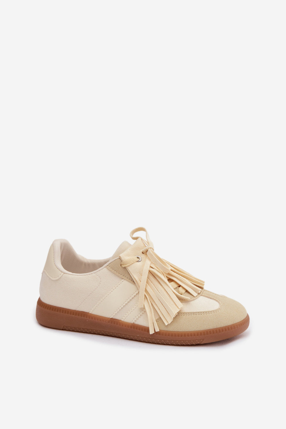 Step In Style Yellow Faux Suede Trainers - view 2