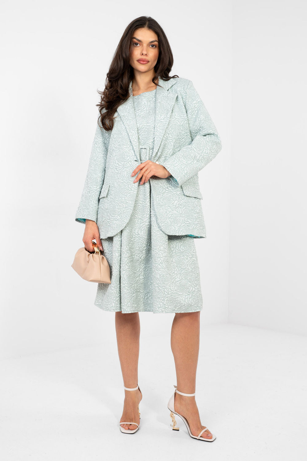 Rue Paris Mint Long Sleeve Jacket - view 2