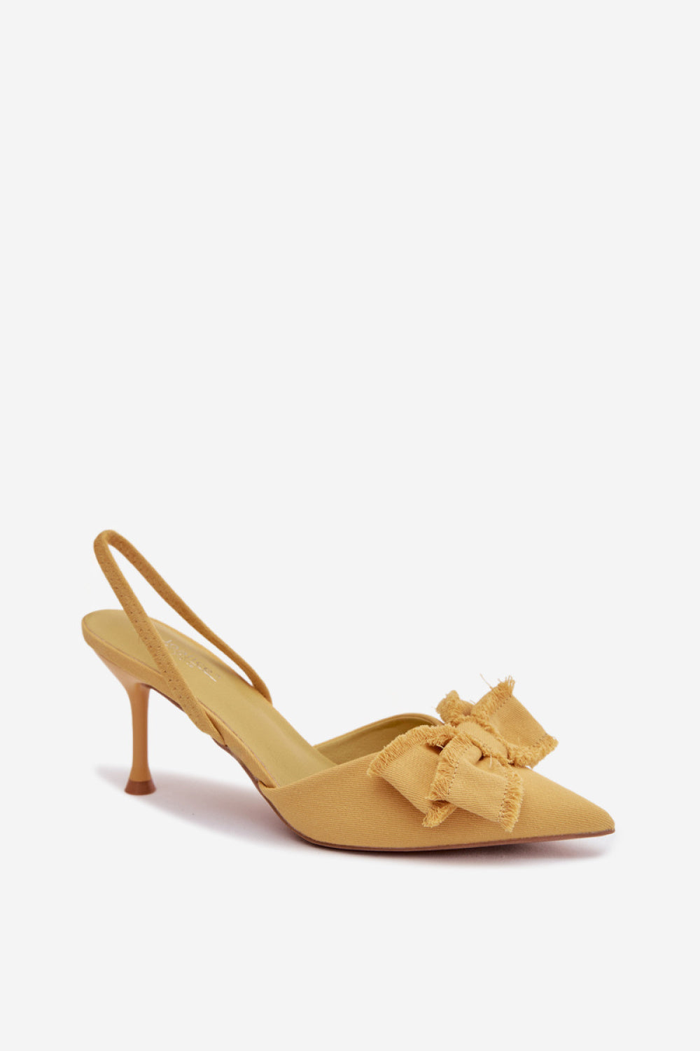Step In Style Hestia Yellow Stiletto Heeled Sandals - view 2