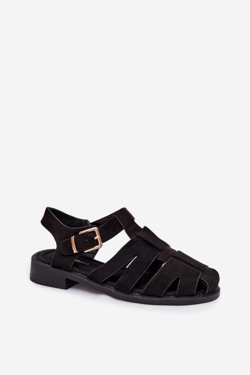 Step In Style Janessa Black Flat Sandals - view 2