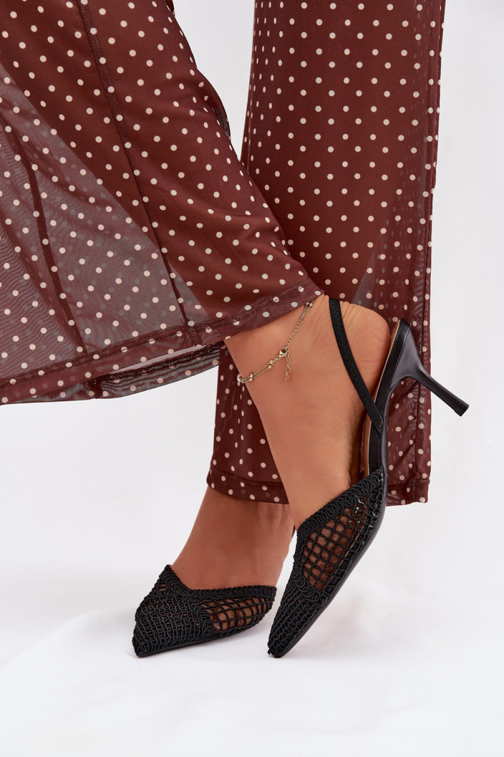 Step In Style Hanelis Black Stiletto Heeled Sandals - view 3