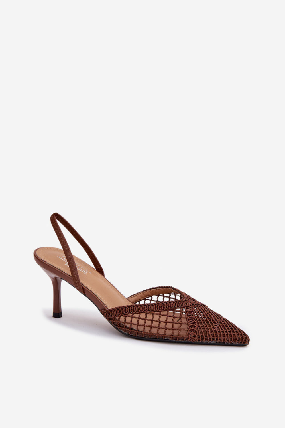 Step In Style Hanelis Brown Stiletto Heeled Sandals - view 2
