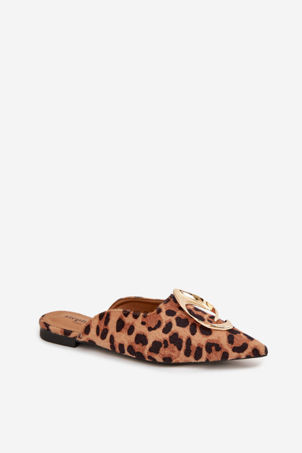 Step In Style Galvella Leopard Print Faux Suede Flat Flip Flops - view 2