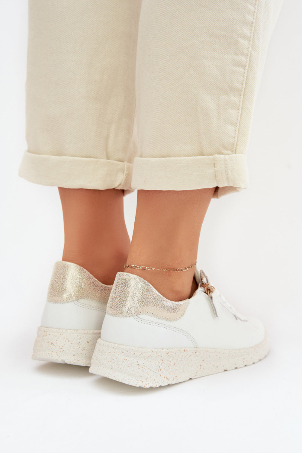 Step In Style Dorothea Gold Leather Shoes - view 3