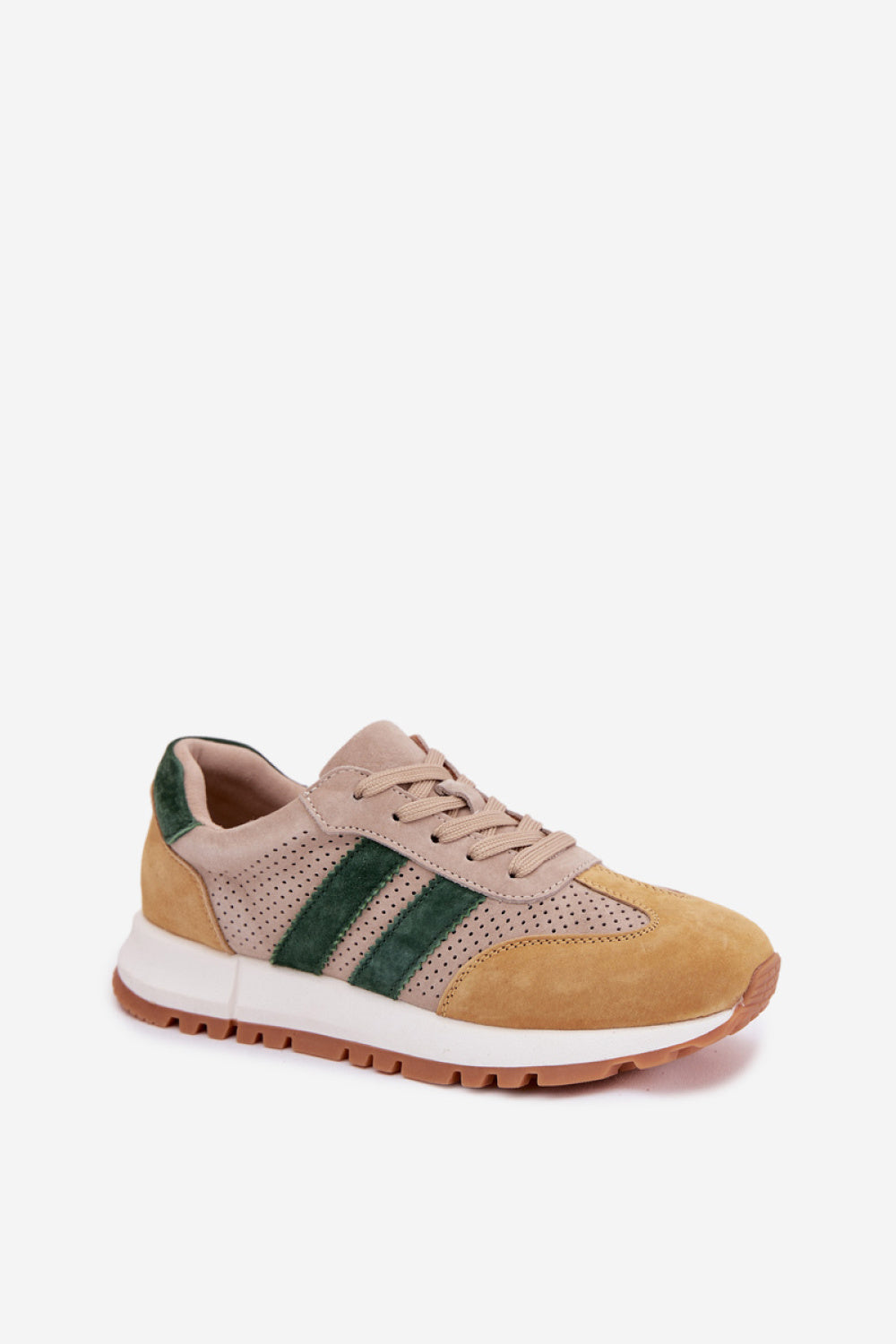 Step In Style Yellow Suede Trainers - view 2