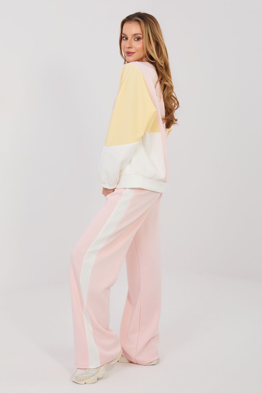 Rue Paris Light Pink Sequin Wide Leg Co-Ord Set - view 2