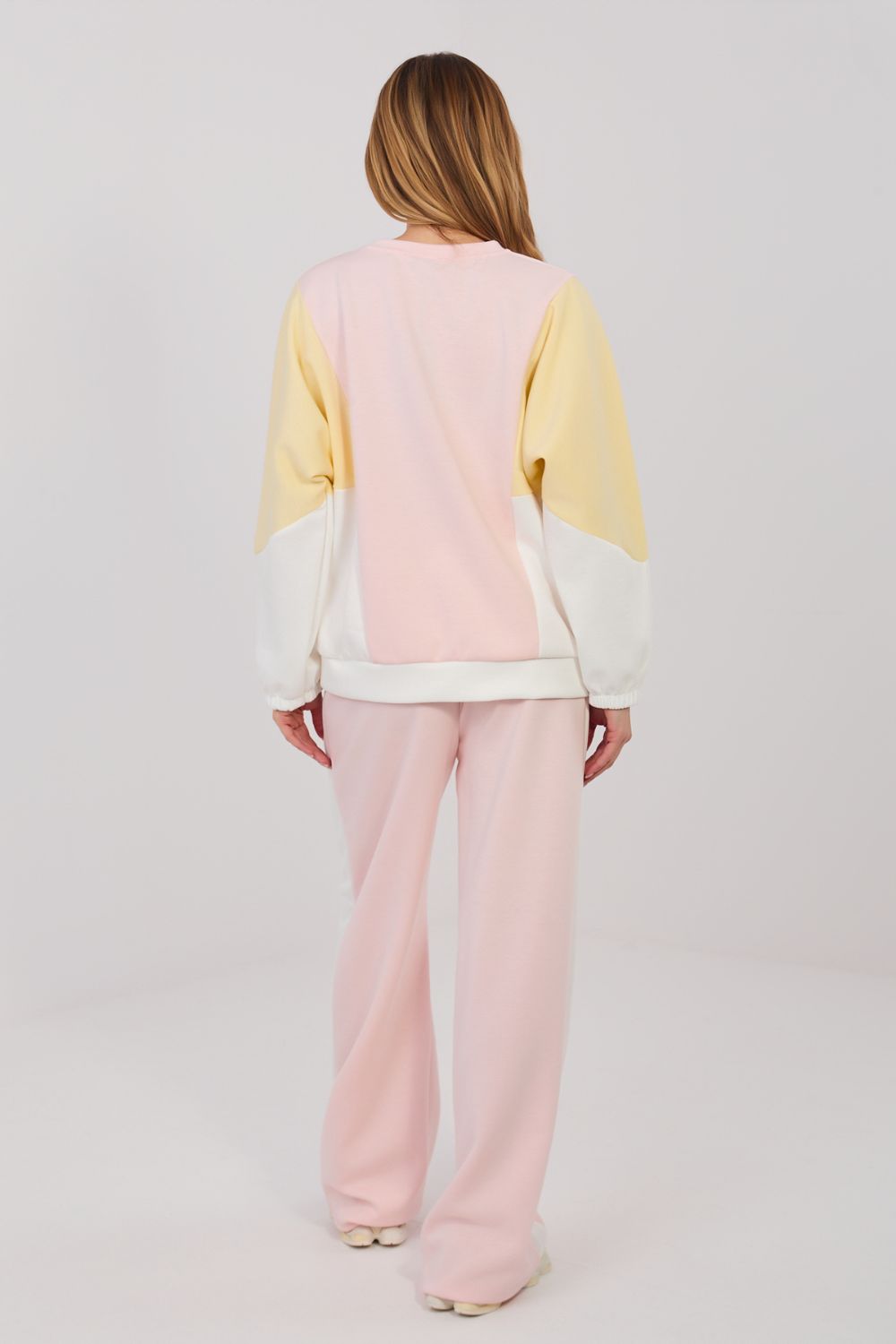 Rue Paris Light Pink Sequin Wide Leg Co-Ord Set - view 3