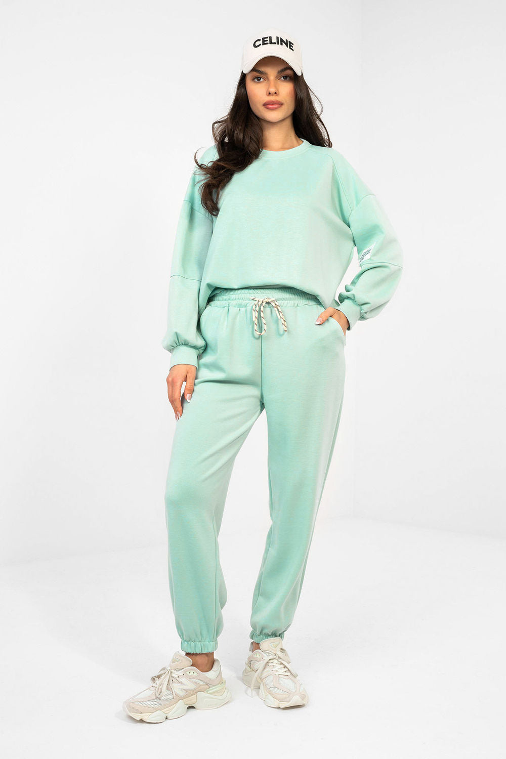 Italy Moda Mint High Waisted Co-Ord Set - view 2