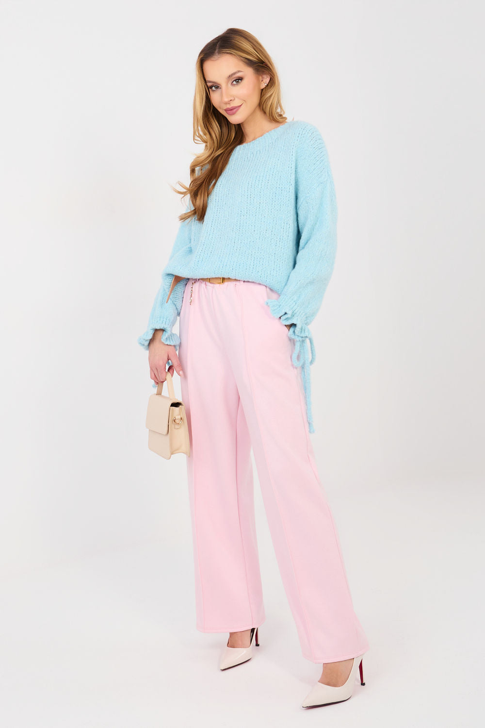 Italy Moda Light Blue Long Sleeve Jumper - view 2
